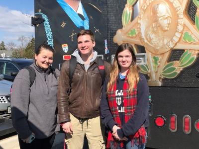 Students who visited the Army Demonstration trailer